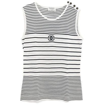 Chanel Sleeveless Top White #44