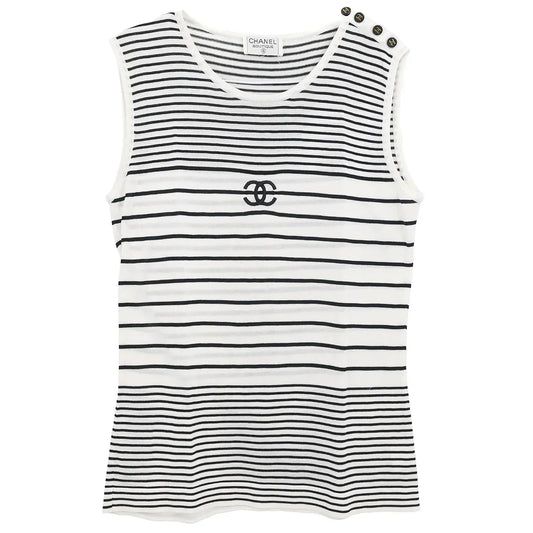 Chanel Sleeveless Top White #44
