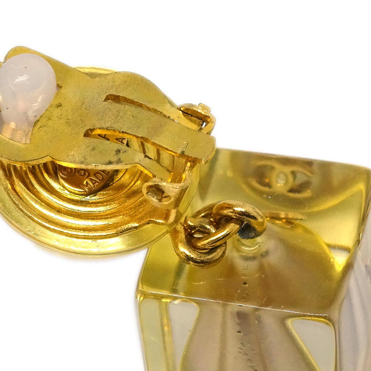 Chanel Dangle Earrings Clip-On Gold 97P
