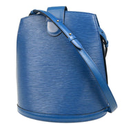 Louis Vuitton 1994 Blue Epi Cluny Shoulder Bag M52255