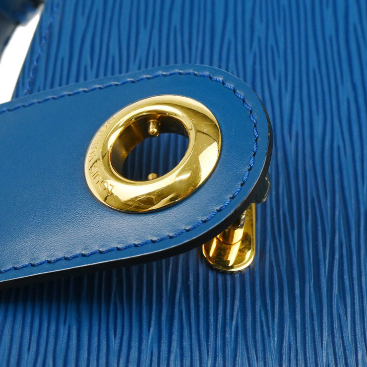 Louis Vuitton 1994 Blue Epi Cluny Shoulder Bag M52255