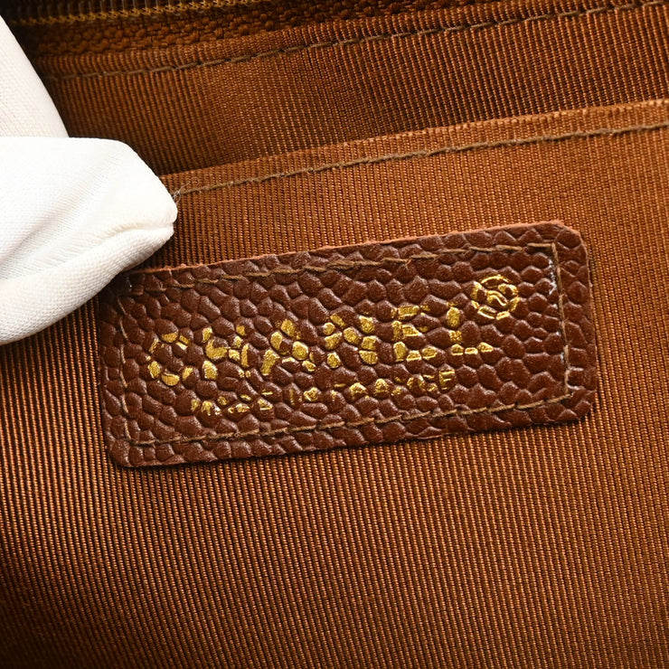 Chanel 2000-2001 Brown Caviar Handbag