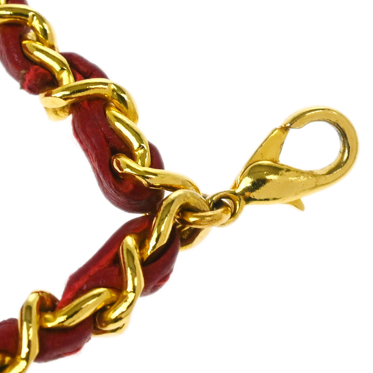 Chanel Red Lambskin Classic Flap Micro Bum Belt Bag