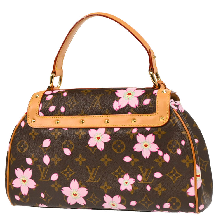 Louis Vuitton 2003 Monogram Cherry Blossom Sac Retro PM Handbag M92012