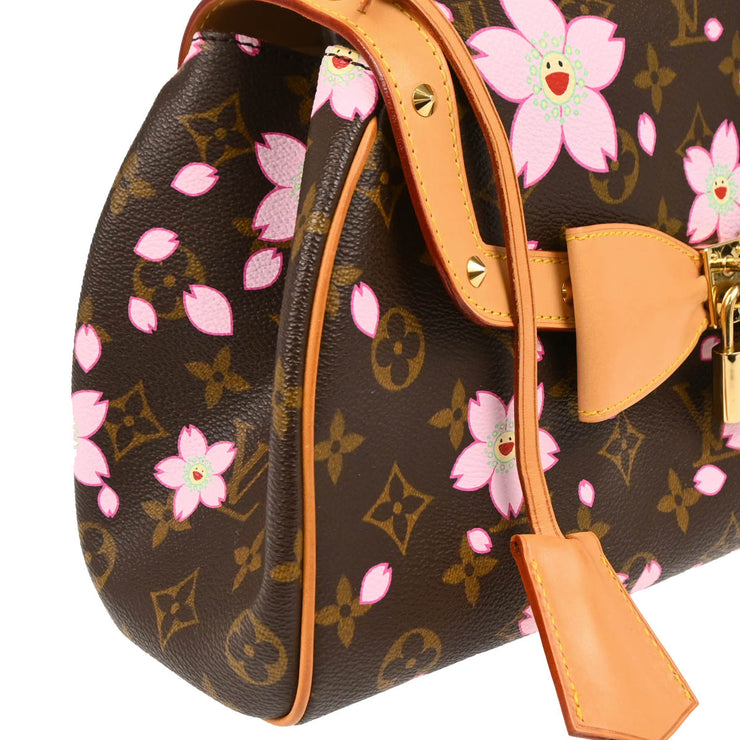 Louis Vuitton 2003 Monogram Cherry Blossom Sac Retro PM Handbag M92012