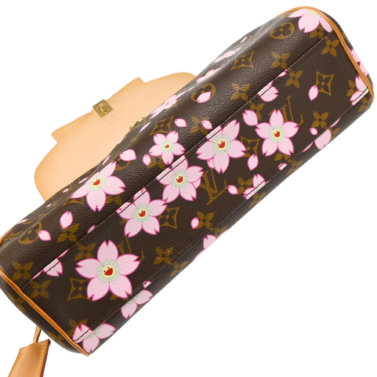 Louis Vuitton 2003 Monogram Cherry Blossom Sac Retro PM Handbag M92012