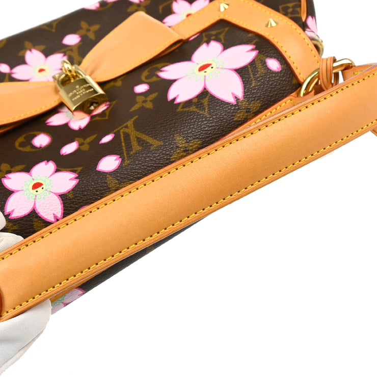 Louis Vuitton 2003 Monogram Cherry Blossom Sac Retro PM Handbag M92012