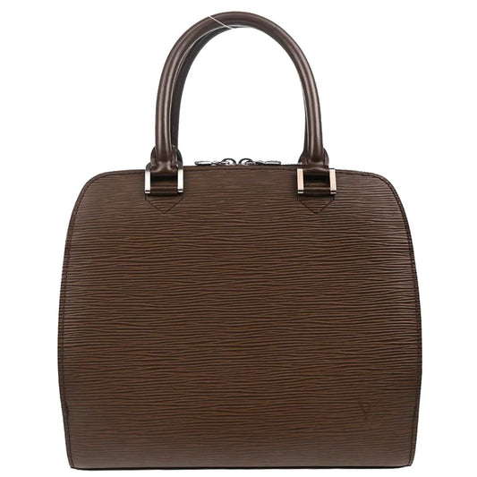 Louis Vuitton 2004 Brown Epi Pont Neuf Handbag M5205D