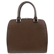 Louis Vuitton 2004 Brown Epi Pont Neuf Handbag M5205D