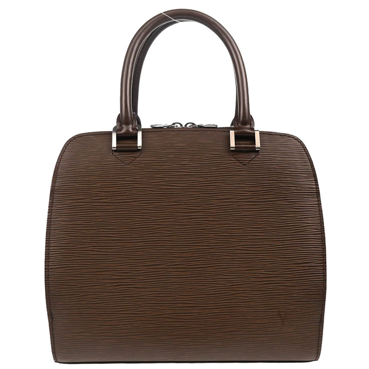 Louis Vuitton 2004 Brown Epi Pont Neuf Handbag M5205D