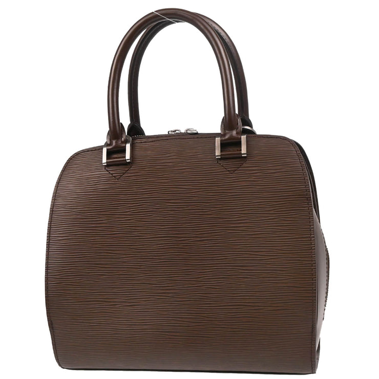 Louis Vuitton 2004 Brown Epi Pont Neuf Handbag M5205D