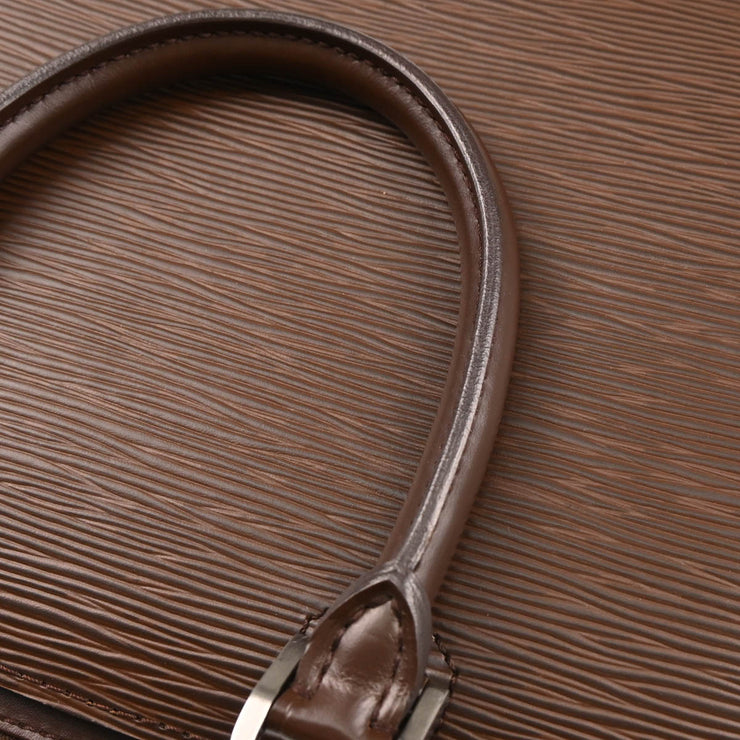 Louis Vuitton 2004 Brown Epi Pont Neuf Handbag M5205D