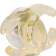 Chanel CC Clear Piercing Earrings 02P