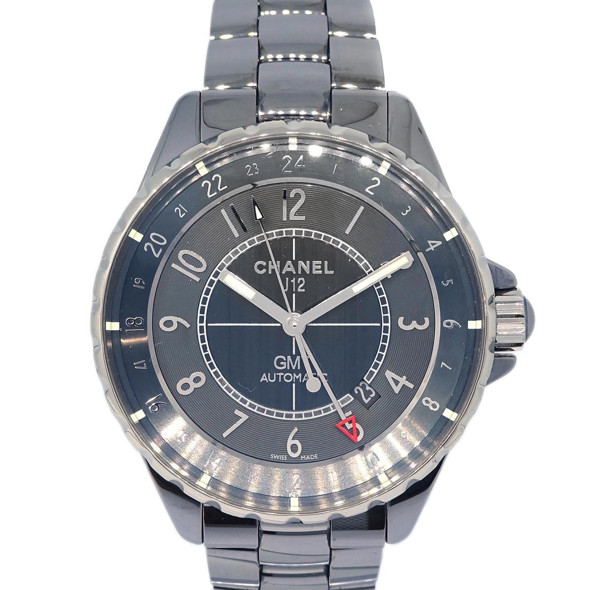 Chanel J12 GMT Ref.H3099 41mm Self-winding Watch Ceramic Titanium