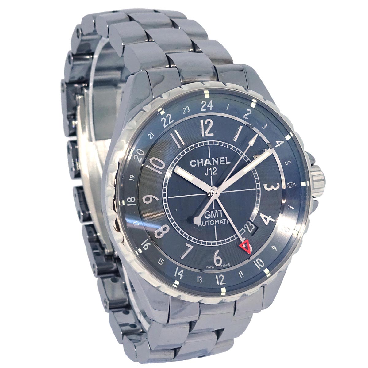 Chanel J12 GMT Ref.H3099 41mm Self-winding Watch Ceramic Titanium