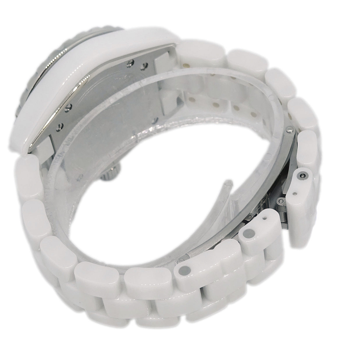 Chanel Ref.H1628 J12 33mm Quartz Watch Ceramic SS Diamond