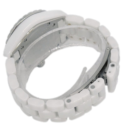 Chanel Ref.H1628 J12 33mm Quartz Watch Ceramic SS Diamond