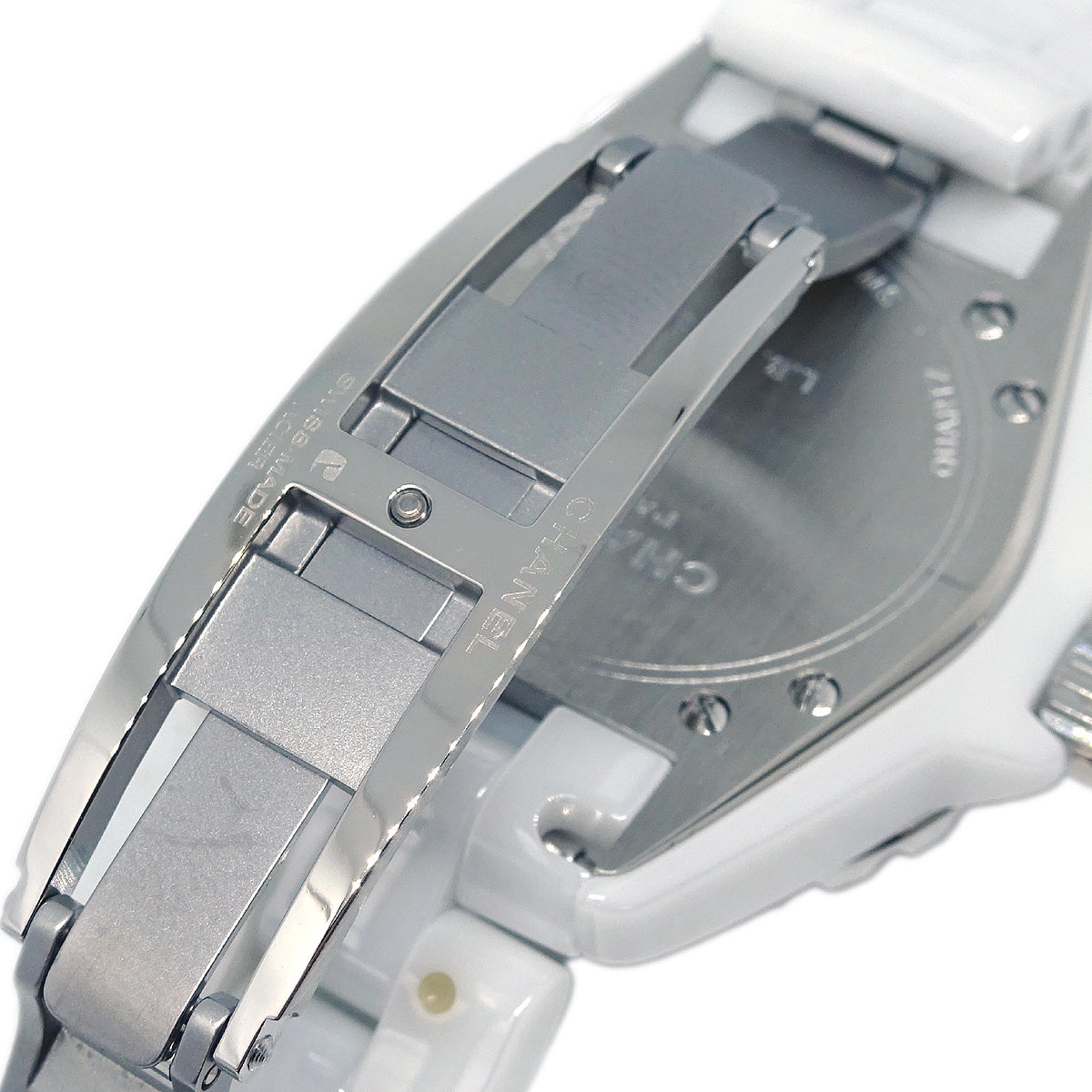 Chanel Ref.H1628 J12 33mm Quartz Watch Ceramic SS Diamond