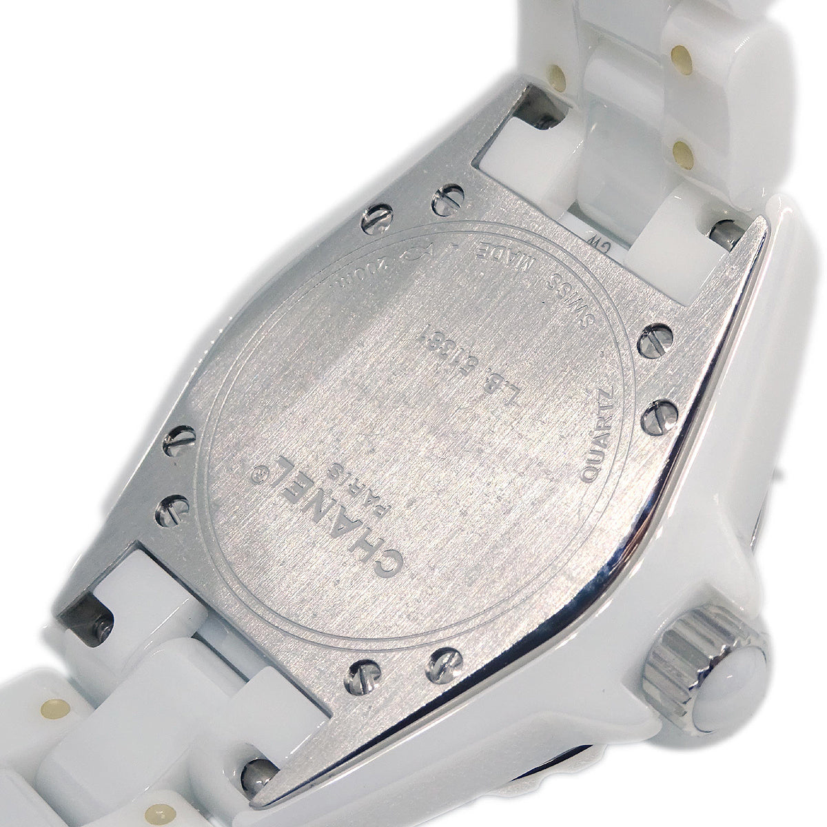 Chanel Ref.H1628 J12 33mm Quartz Watch Ceramic SS Diamond