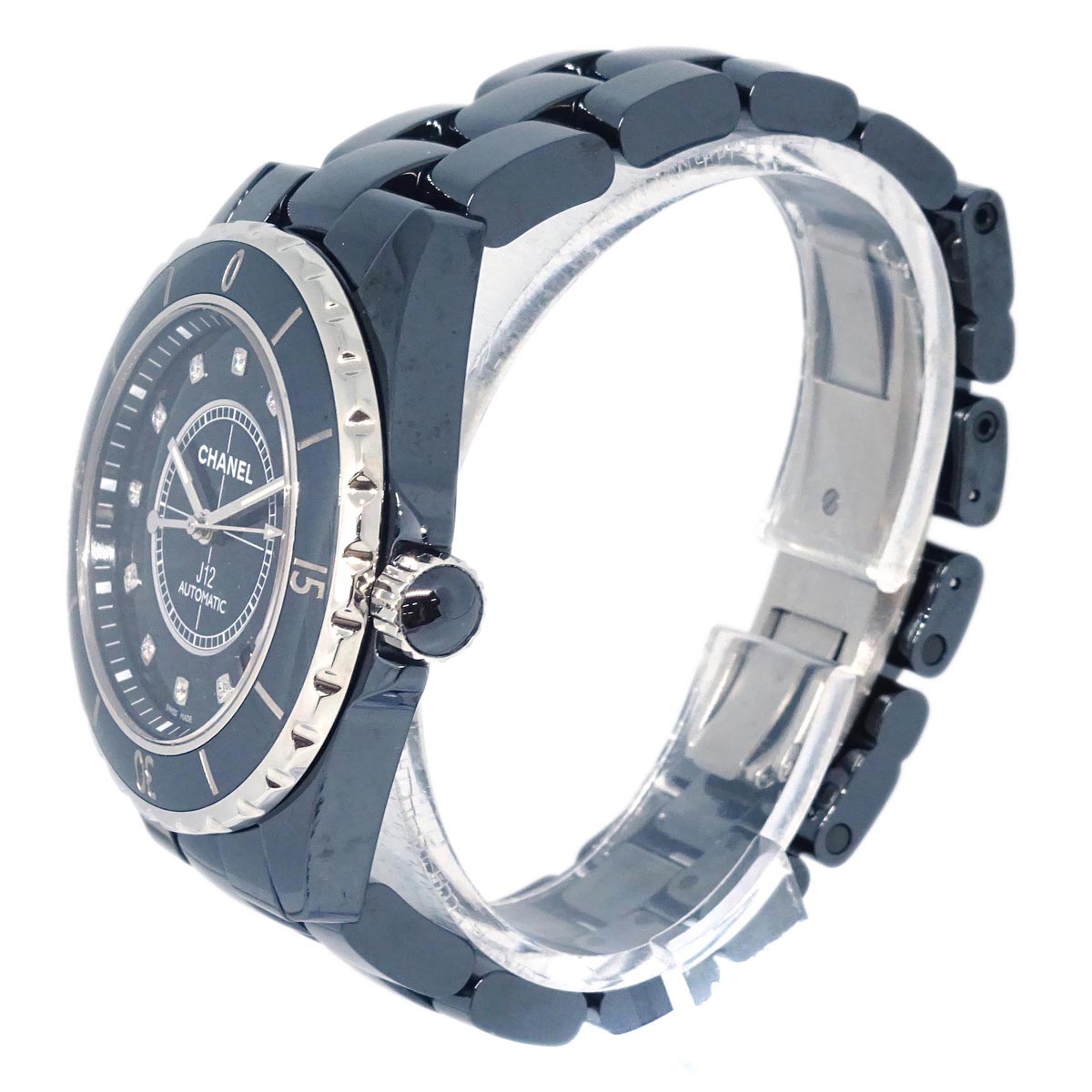 Chanel J12 Ref.H1624 39mm Self-winding Watch Ceramic Diamond SS