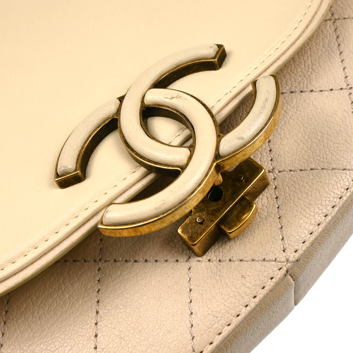 Chanel 2017 Beige Calfskin Coco Curve 2way Handbag