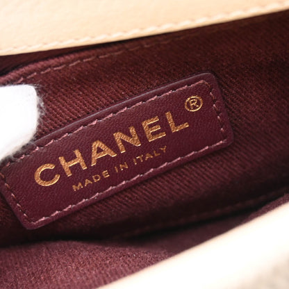 Chanel 2017 Beige Calfskin Coco Curve 2way Handbag