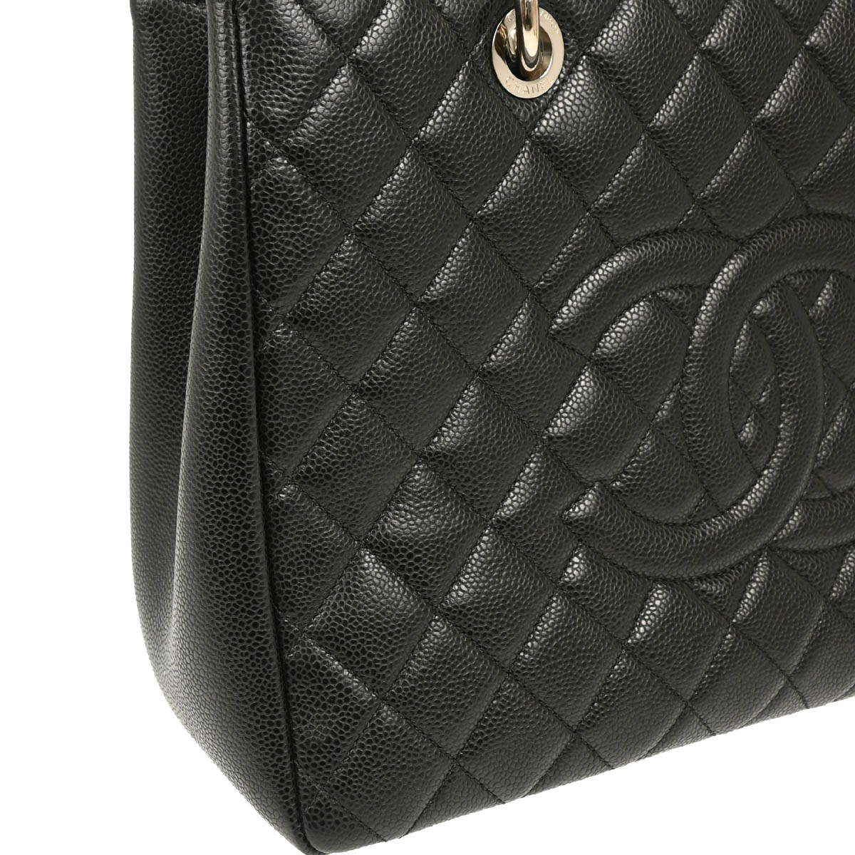 Chanel 2013-2014 Black Caviar Grand Shopping Tote GST Handbag