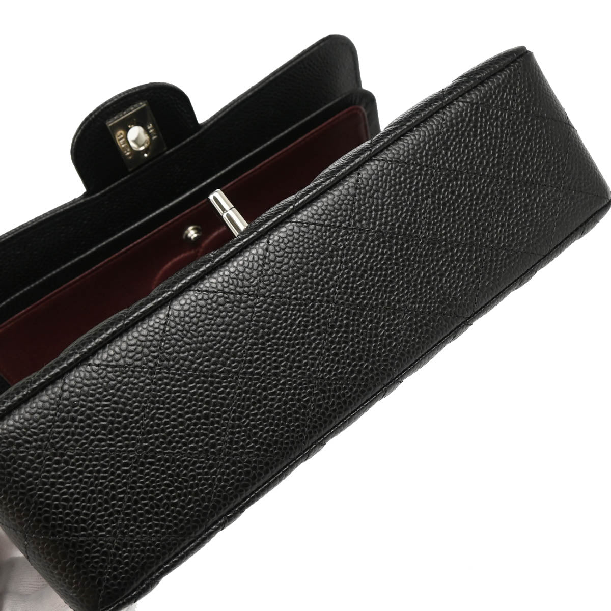 Chanel 2019 Black Caviar Small Classic Double Flap Shoulder Bag