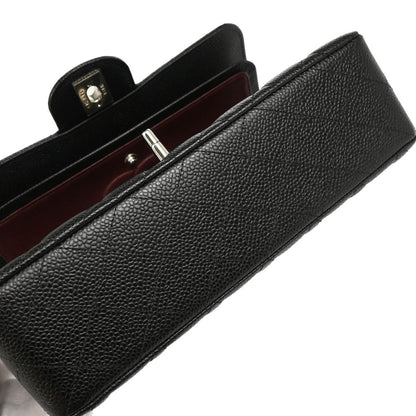 Chanel 2019 Black Caviar Small Classic Double Flap Shoulder Bag