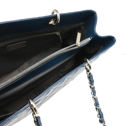 Chanel 2012-2013 Blue Caviar Grand Shopping Tote GST XL Handbag