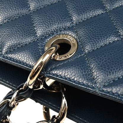Chanel 2012-2013 Blue Caviar Grand Shopping Tote GST XL Handbag