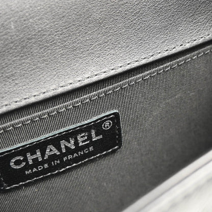 Boy Chanel 2018-2019 Black Bronze Lambskin Medium Shoulder Bag