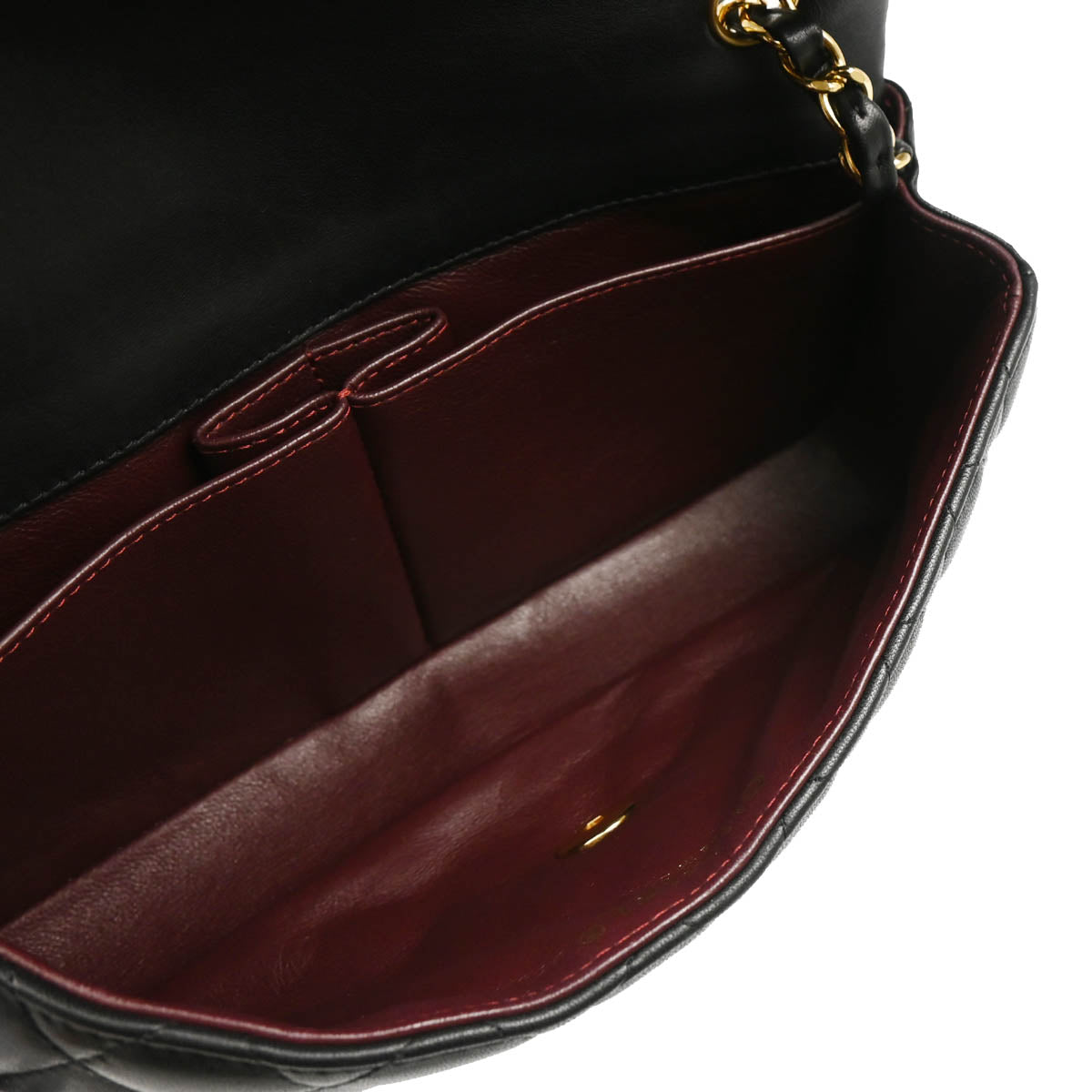 Chanel 2010-2011 Black Lambskin East West Shoulder Bag