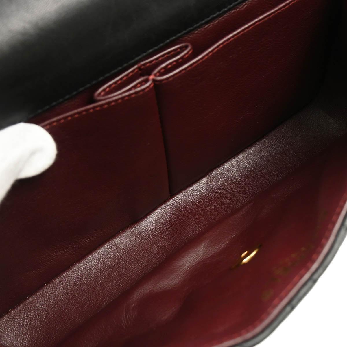 Chanel 2010-2011 Black Lambskin East West Shoulder Bag