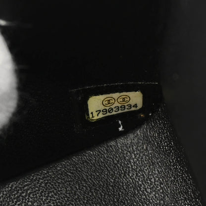 Chanel 2012-2013 Black Caviar Mini Classic Square Flap Bag 17