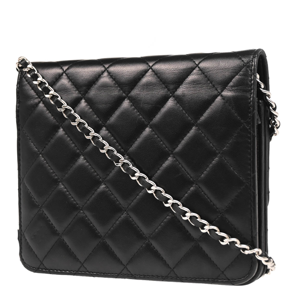 Chanel 2017-2018 Black Lambskin WOC Shoulder Bag