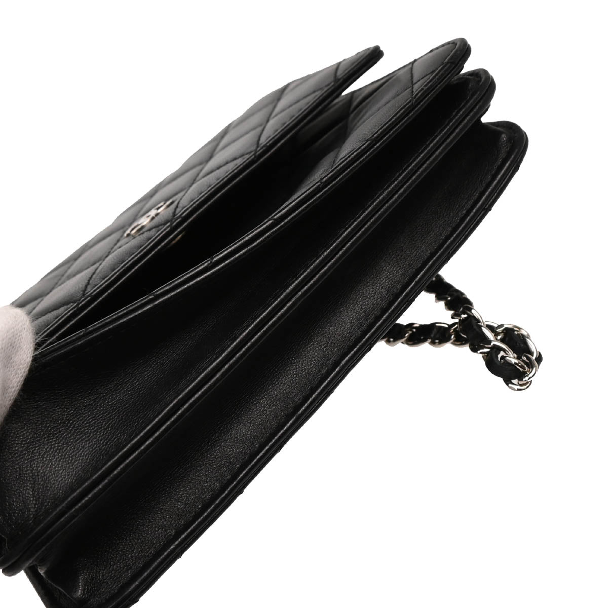 Chanel 2017-2018 Black Lambskin WOC Shoulder Bag