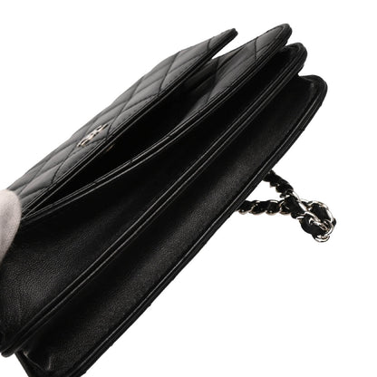 Chanel 2017-2018 Black Lambskin WOC Shoulder Bag