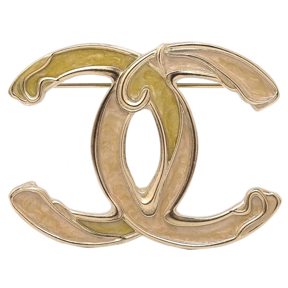Chanel CC Brooch Pin Gold 10P