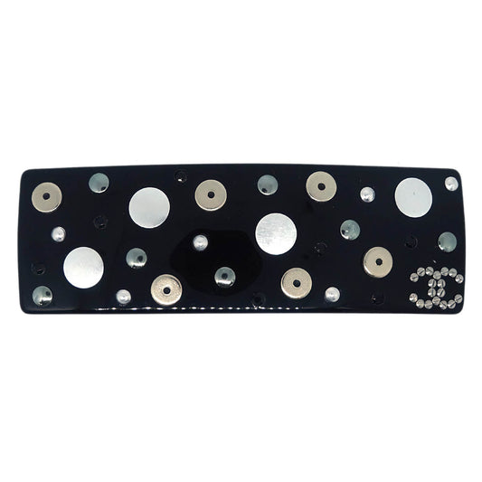 Chanel Barrette Hair Accessories Black 10P