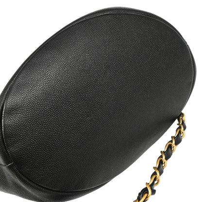 Chanel 2019 Black Caviar Deauville Bucket Bag