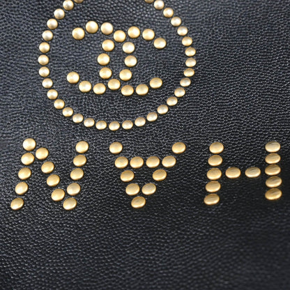 Chanel 2019 Black Caviar Deauville Bucket Bag