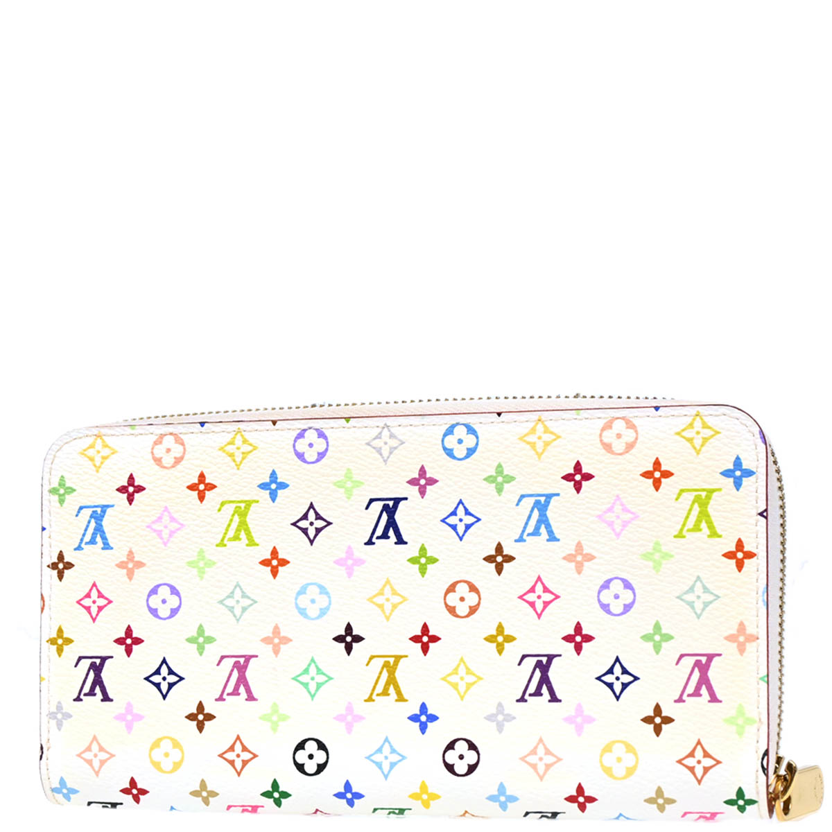 Louis Vuitton 2013 White Multicolor Zippy Wallet M60241