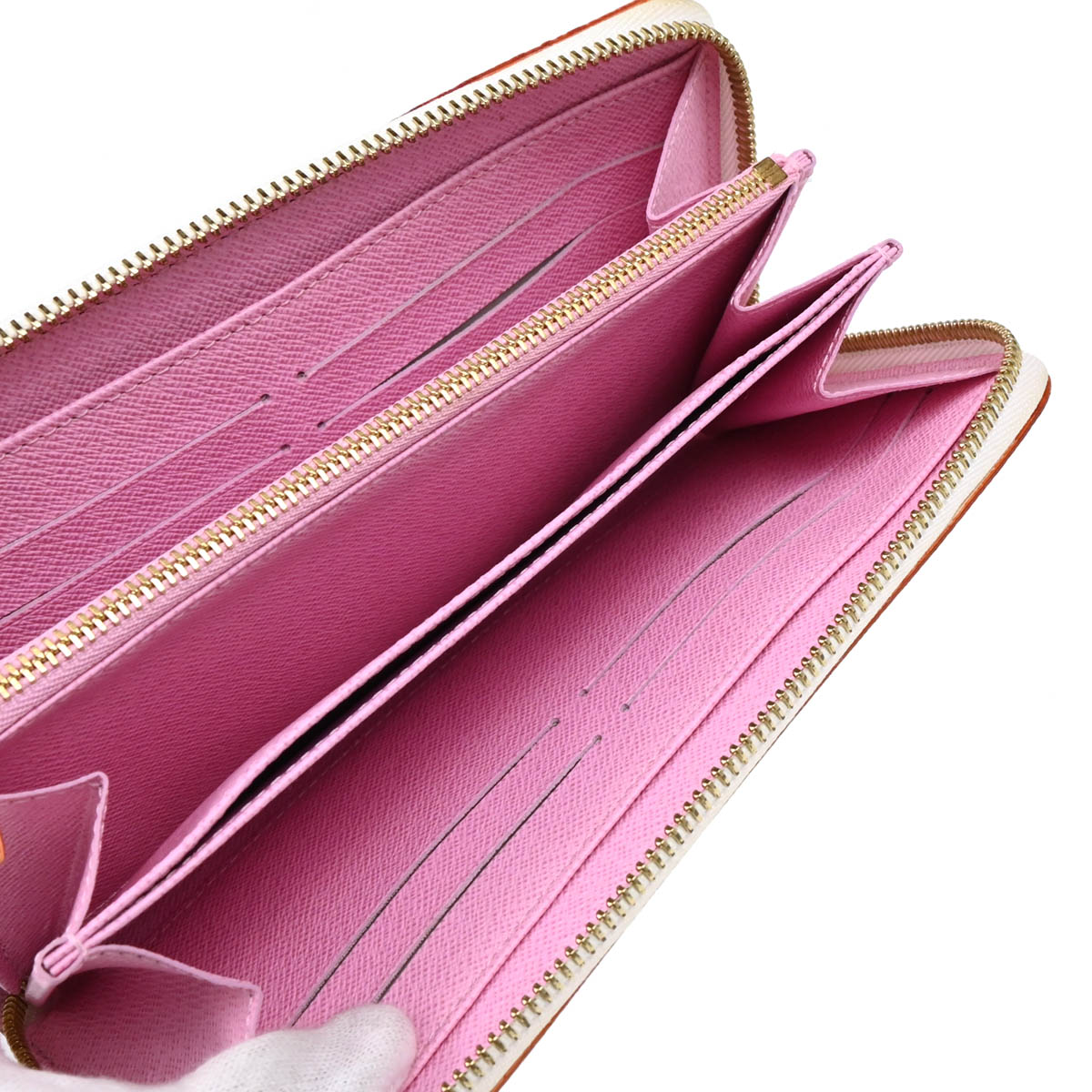 Louis Vuitton 2013 White Multicolor Zippy Wallet M60241