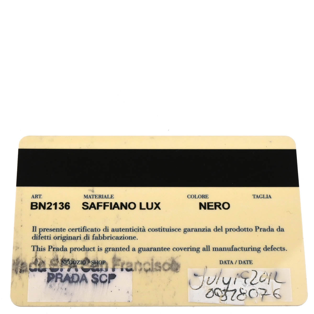 Prada Black Leather Handbag