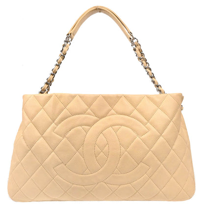 Chanel 2011 Beige Caviar Timeless Tote Handbag