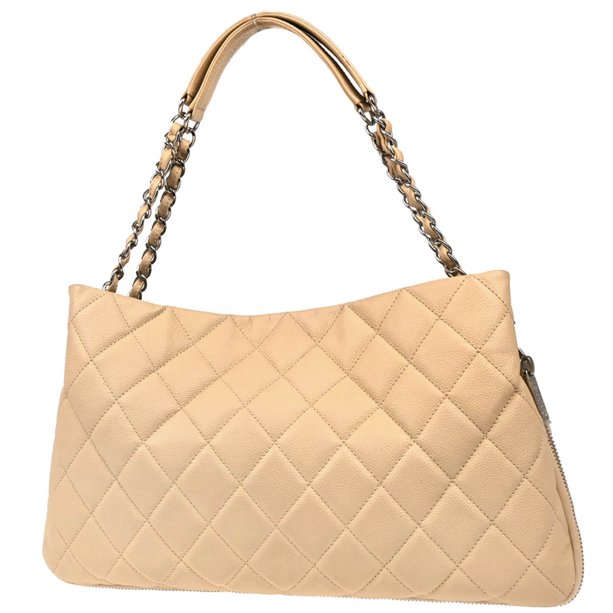 Chanel 2011 Beige Caviar Timeless Tote Handbag