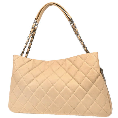 Chanel 2011 Beige Caviar Timeless Tote Handbag