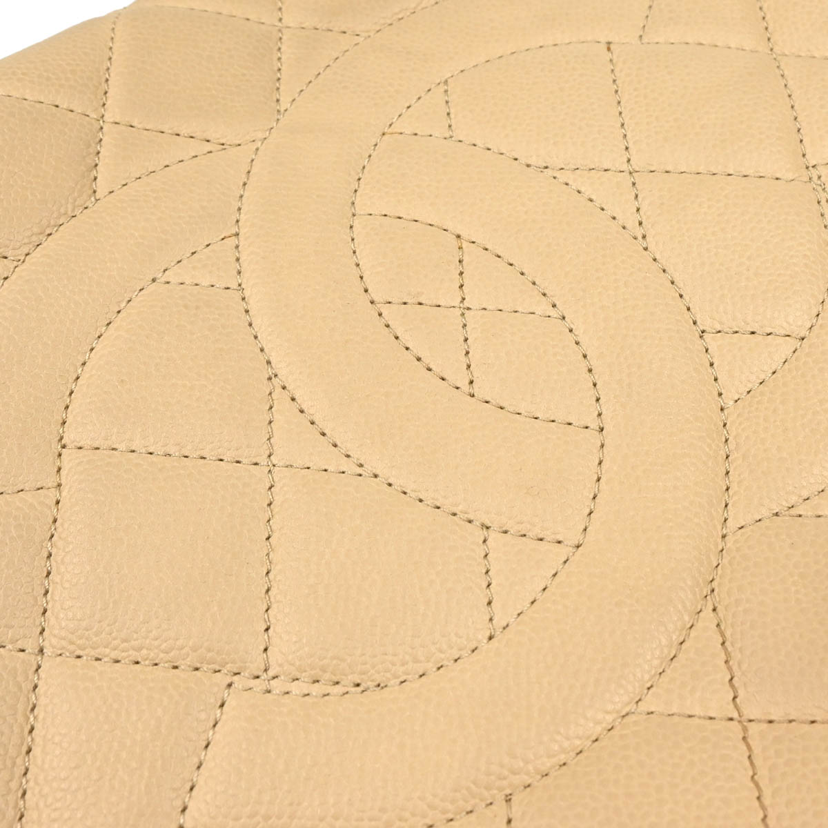 Chanel 2011 Beige Caviar Timeless Tote Handbag