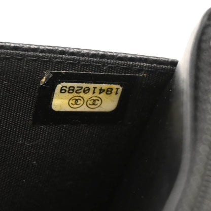 Chanel 2013-2014 Black Caviar Timeless WOC Shoulder Wallet Bag